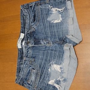 Distressed shorts